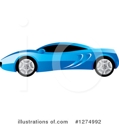 Royalty-Free (RF) Car Clipart Illustration by Lal Perera - Stock Sample #1274992