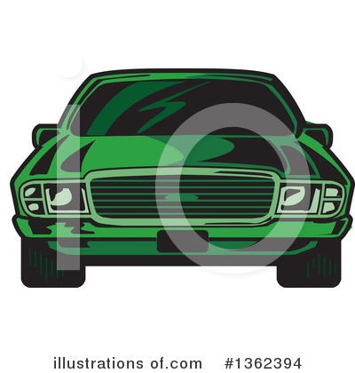 Muscle Car Clipart #1362394 by Clip Art Mascots