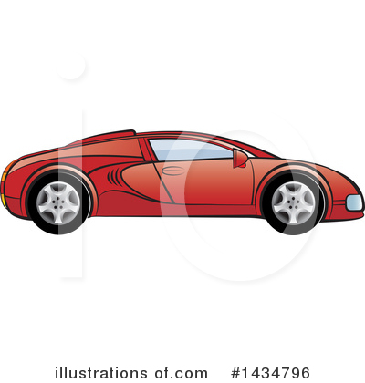 Sports Car Clipart #1434796 by Lal Perera