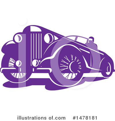 Royalty-Free (RF) Car Clipart Illustration by patrimonio - Stock Sample #1478181