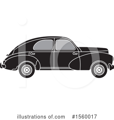 Vintage Car Clipart #1560017 by Lal Perera