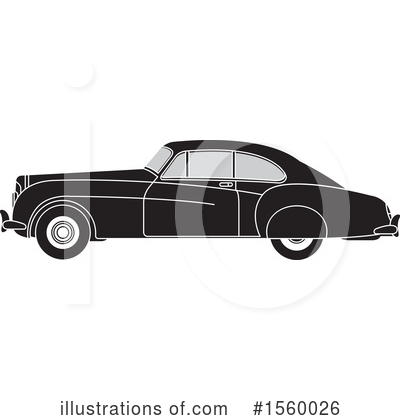 Vintage Car Clipart #1560026 by Lal Perera