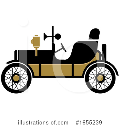 Vintage Car Clipart #1655239 by Lal Perera