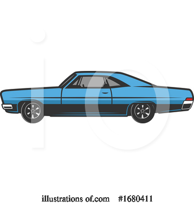 Royalty-Free (RF) Car Clipart Illustration by Vector Tradition SM - Stock Sample #1680411