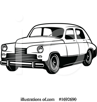 Royalty-Free (RF) Car Clipart Illustration by Vector Tradition SM - Stock Sample #1692690