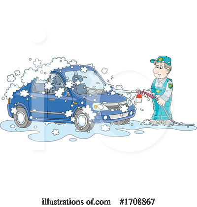 Royalty-Free (RF) Car Clipart Illustration by Alex Bannykh - Stock Sample #1708867