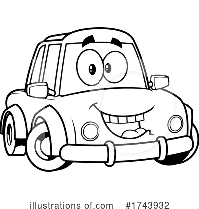 Royalty-Free (RF) Car Clipart Illustration by Hit Toon - Stock Sample #1743932