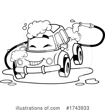 Royalty-Free (RF) Car Clipart Illustration by Hit Toon - Stock Sample #1743933