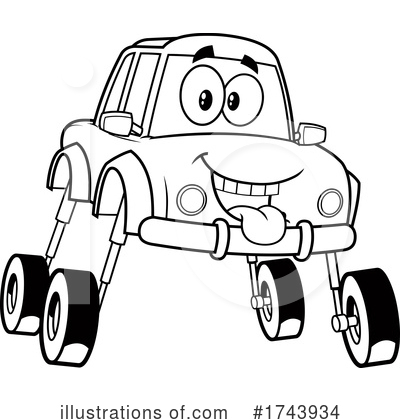 Royalty-Free (RF) Car Clipart Illustration by Hit Toon - Stock Sample #1743934