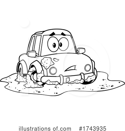 Royalty-Free (RF) Car Clipart Illustration by Hit Toon - Stock Sample #1743935