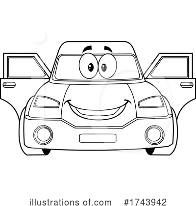 Royalty-Free (RF) Car Clipart Illustration by Hit Toon - Stock Sample #1743942