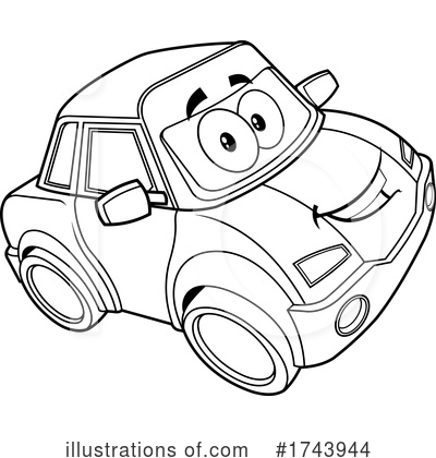 Royalty-Free (RF) Car Clipart Illustration by Hit Toon - Stock Sample #1743944