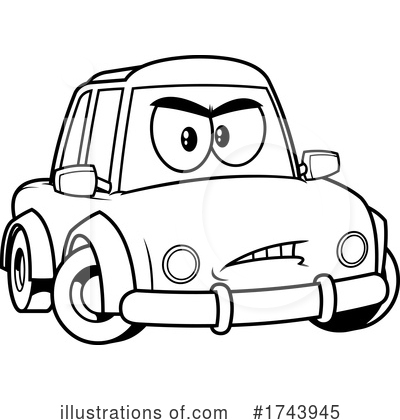 Royalty-Free (RF) Car Clipart Illustration by Hit Toon - Stock Sample #1743945