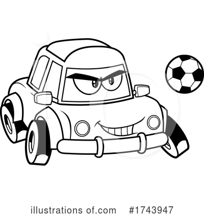 Royalty-Free (RF) Car Clipart Illustration by Hit Toon - Stock Sample #1743947