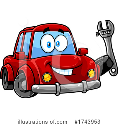 Car Clipart #1743953 by Hit Toon