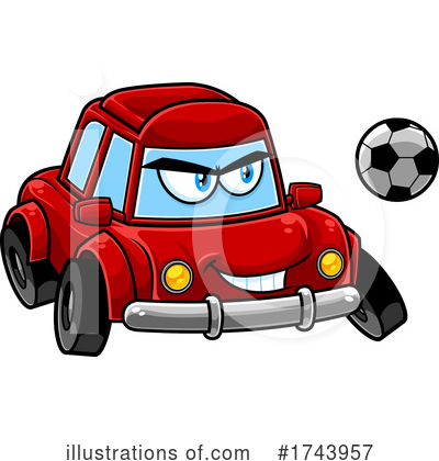 Royalty-Free (RF) Car Clipart Illustration by Hit Toon - Stock Sample #1743957