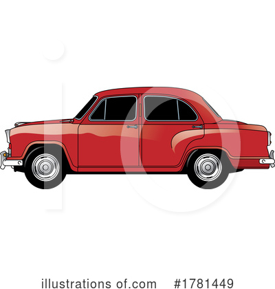 Vintage Car Clipart #1781449 by Lal Perera