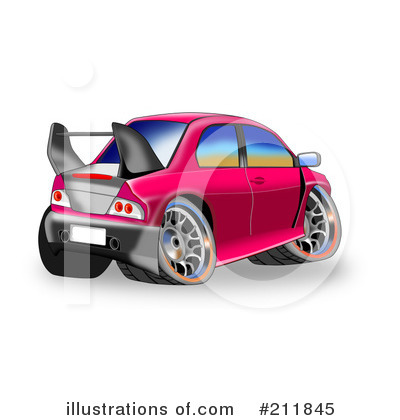 Royalty-Free (RF) Car Clipart Illustration by patrimonio - Stock Sample #211845