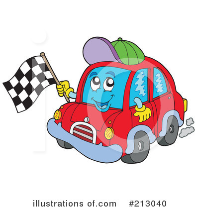 Royalty-Free (RF) Car Clipart Illustration by visekart - Stock Sample #213040
