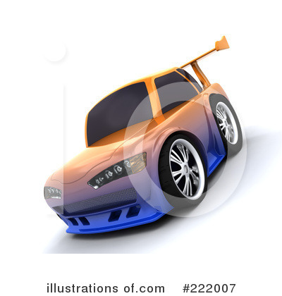 Royalty-Free (RF) Car Clipart Illustration by KJ Pargeter - Stock Sample #222007