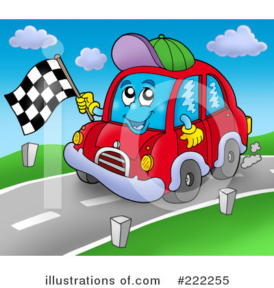 Royalty-Free (RF) Car Clipart Illustration by visekart - Stock Sample #222255
