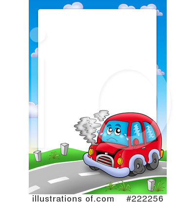 Royalty-Free (RF) Car Clipart Illustration by visekart - Stock Sample #222256