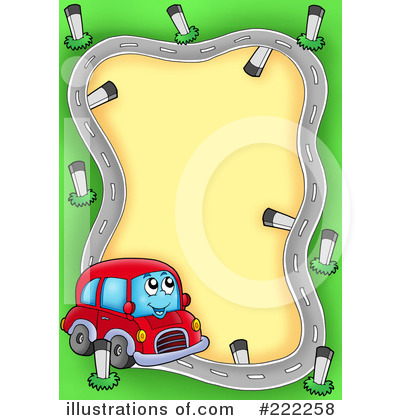 Royalty-Free (RF) Car Clipart Illustration by visekart - Stock Sample #222258