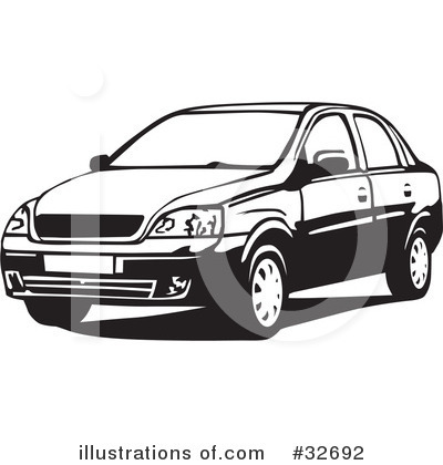 Royalty-Free (RF) Car Clipart Illustration by David Rey - Stock Sample #32692