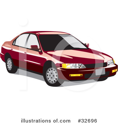 Royalty-Free (RF) Car Clipart Illustration by David Rey - Stock Sample #32696