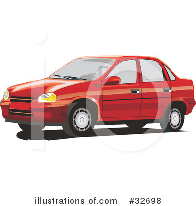 Royalty-Free (RF) Car Clipart Illustration by David Rey - Stock Sample #32698