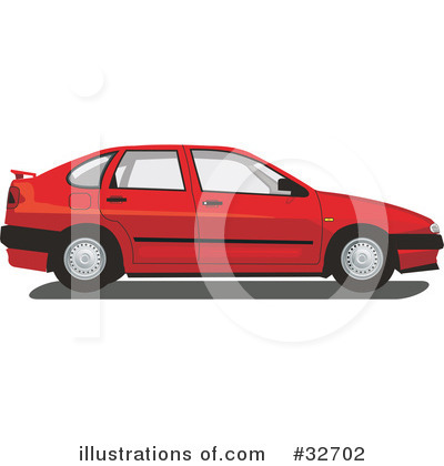 Royalty-Free (RF) Car Clipart Illustration by David Rey - Stock Sample #32702