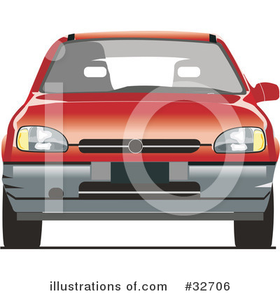 Royalty-Free (RF) Car Clipart Illustration by David Rey - Stock Sample #32706