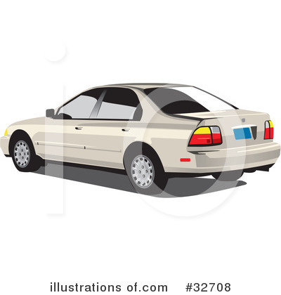 Royalty-Free (RF) Car Clipart Illustration by David Rey - Stock Sample #32708