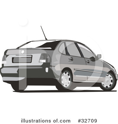 Royalty-Free (RF) Car Clipart Illustration by David Rey - Stock Sample #32709