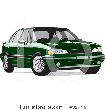 Royalty-Free (RF) Car Clipart Illustration by David Rey - Stock Sample #32719