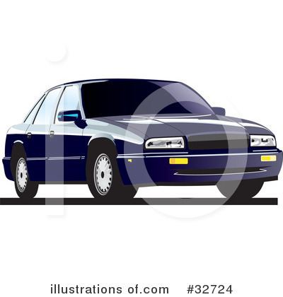 Royalty-Free (RF) Car Clipart Illustration by David Rey - Stock Sample #32724