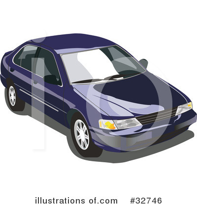 Royalty-Free (RF) Car Clipart Illustration by David Rey - Stock Sample #32746