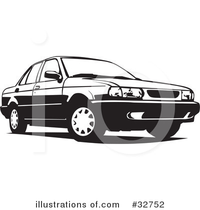 Royalty-Free (RF) Car Clipart Illustration by David Rey - Stock Sample #32752