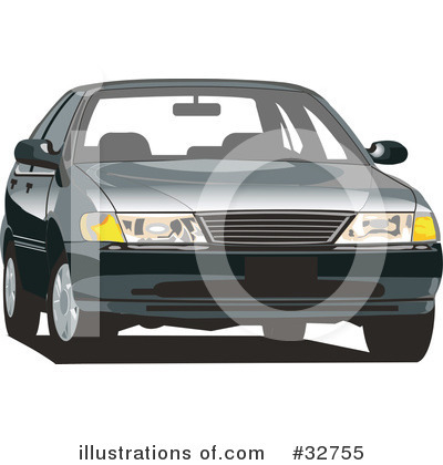 Royalty-Free (RF) Car Clipart Illustration by David Rey - Stock Sample #32755