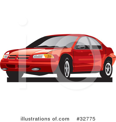 Royalty-Free (RF) Car Clipart Illustration by David Rey - Stock Sample #32775