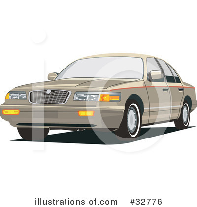 Royalty-Free (RF) Car Clipart Illustration by David Rey - Stock Sample #32776