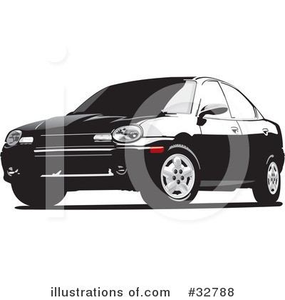 Royalty-Free (RF) Car Clipart Illustration by David Rey - Stock Sample #32788