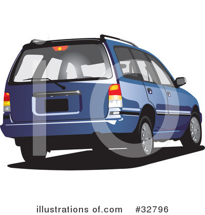 Royalty-Free (RF) Car Clipart Illustration by David Rey - Stock Sample #32796