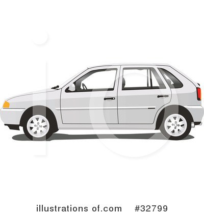 Royalty-Free (RF) Car Clipart Illustration by David Rey - Stock Sample #32799