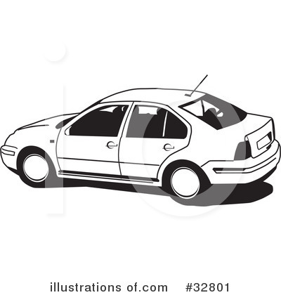 Royalty-Free (RF) Car Clipart Illustration by David Rey - Stock Sample #32801