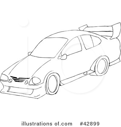 Royalty-Free (RF) Car Clipart Illustration by Dennis Holmes Designs - Stock Sample #42899