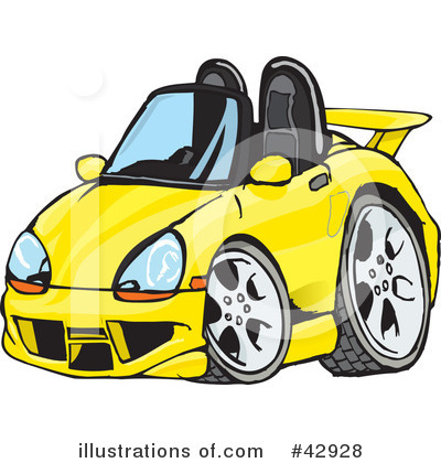 Royalty-Free (RF) Car Clipart Illustration by Dennis Holmes Designs - Stock Sample #42928