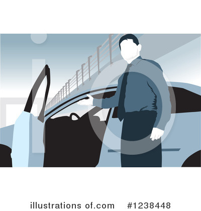 Royalty-Free (RF) Car Salesman Clipart Illustration by David Rey - Stock Sample #1238448