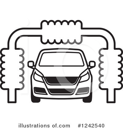 Royalty-Free (RF) Car Wash Clipart Illustration by Lal Perera - Stock Sample #1242540