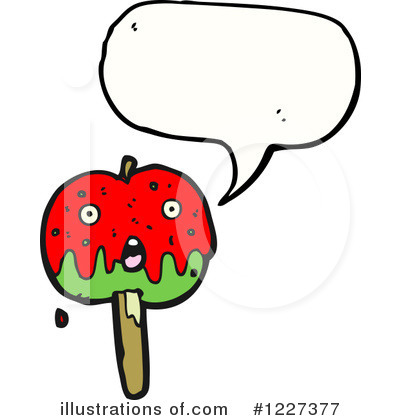 Royalty-Free (RF) Caramel Apple Clipart Illustration by lineartestpilot - Stock Sample #1227377